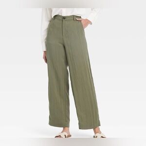 A New Day Olive Green Straight Trousers NWT